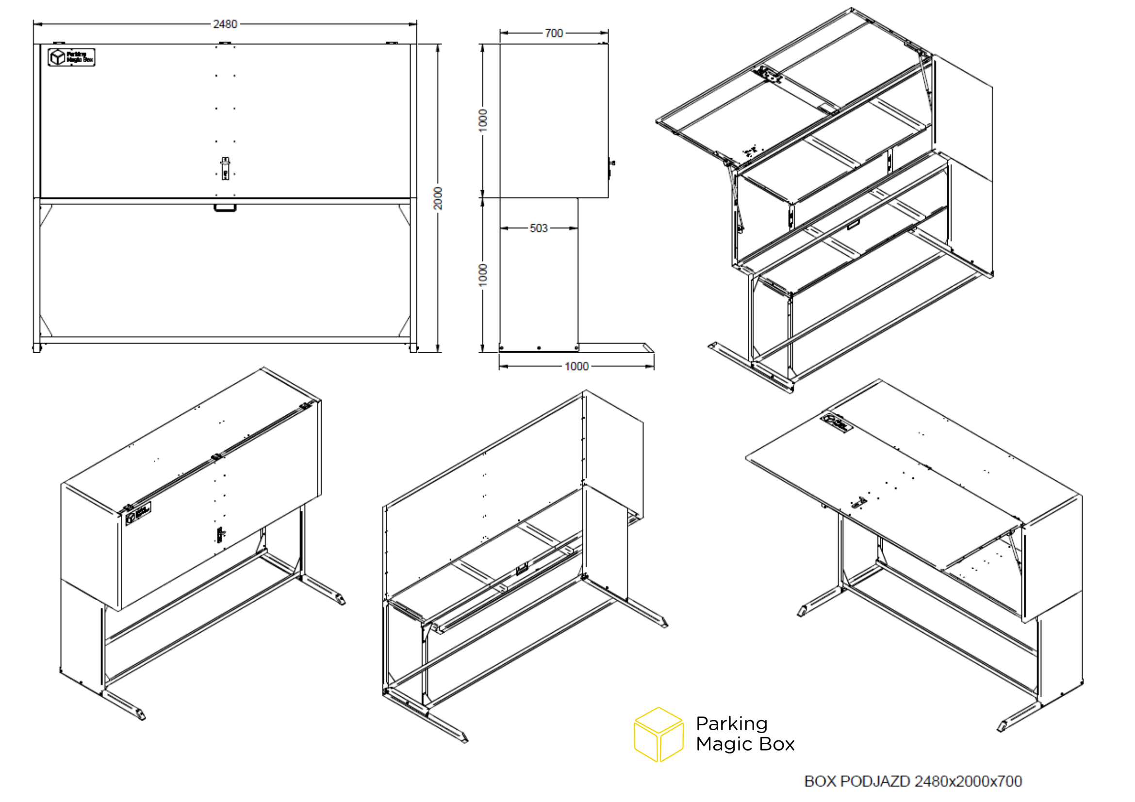 box garazowy 2480x2000x700