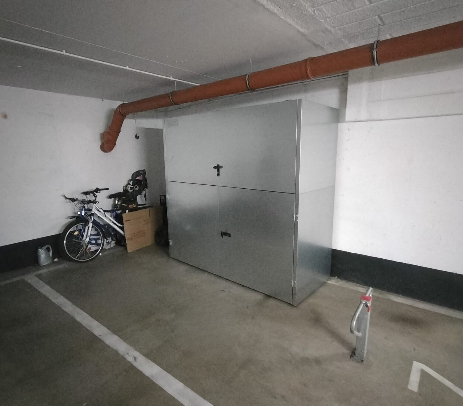 Box garażowy dwumodułowy z drzwiami Parking Magic Box