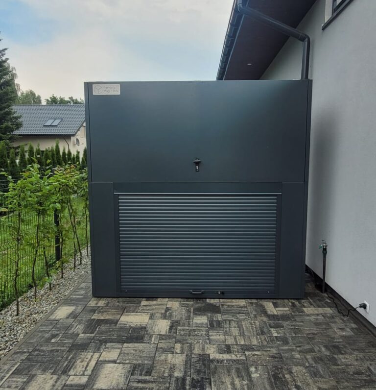 Zweimodulige lackierte Garagenbox