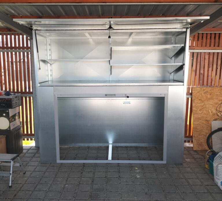 Zweimoduliger Metallschrank